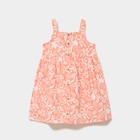 Robe à fines bretelles coton boutonnée orange fille à 12,99 € dans le catalogue La Halle