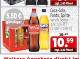 Getränke Quelle WVG Schköna - Coca-Cola, Fanta, Sprite Angebot im Prospekt Coca-Cola, Fanta, Sprite bei Getränke Quelle WVG im Schköna Prospekt für 10,99 €