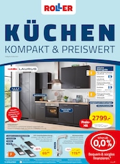 Aktueller ROLLER Prospekt mit Küche, "KÜCHEN - KOMPAKT & PREISWERT", Seite 1