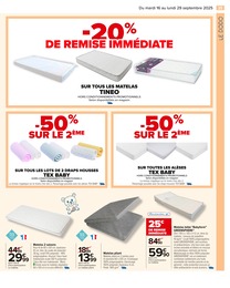 Offre Matelas dans le catalogue Carrefour du moment à la page 27