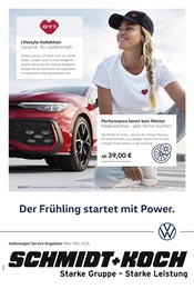 Aktueller Volkswagen Prospekt mit Auto, "Der Frühling startet mit Power", Seite 1