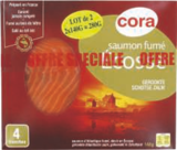 Saumon fumé Ecosse - CORA en promo chez Carrefour Drancy à 10,95 €