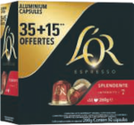 Café capsules espresso splendente n°7 - L'OR dans le catalogue Carrefour