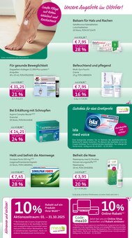 Nasenspray im mea - meine apotheke Prospekt "Unsere Oktober-Angebote" mit 4 Seiten (Leipzig)