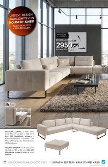 Ecksofa im Kabs Prospekt "WOHNTRENDS SPECIAL" mit 32 Seiten (Leipzig)