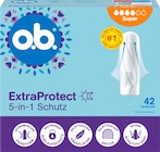 Tampons ExtraProtect Super von o.b. für 6,45 € bei dm-drogerie markt im Angebot Tampons ExtraProtect Super von o.b. im aktuellen dm-drogerie markt Prospekt