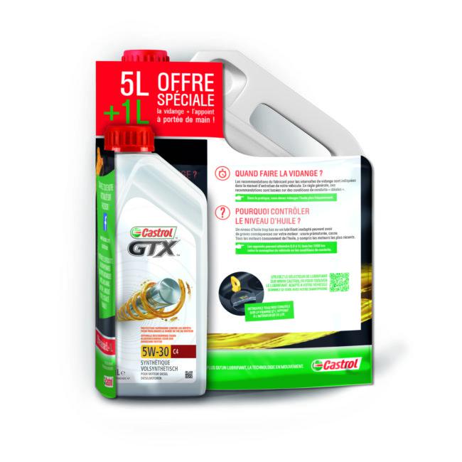 Norauto La Verrière - Huile moteur CASTROL Gtx C4 5W30 Diesel 5 L + 1 L Promo Huile moteur CASTROL Gtx C4 5W30 Diesel 5 L + 1 L dans le catalogue Norauto C'est déjà Noël ! à La Verrière
