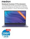 Notebook Avantum 17 E1e im V-Markt Prospekt Notebook Avantum 17 E1e von Medion im aktuellen V-Markt Prospekt für 299,00 €