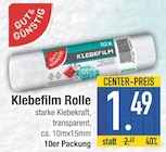 Klebefilm Rolle im Angebot bei EDEKA in Augsburg Klebefilm Rolle Angebote bei EDEKA Augsburg für 1,49 €