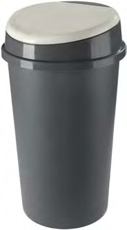Poubelle Bido push graphite 45L - Carrefour à Versailles Poubelle Bido push graphite 45L en promo chez Carrefour Versailles à 9,99 €
