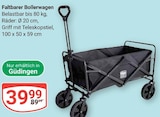 Aktuelles Faltbarer Bollerwagen Angebot bei GLOBUS in Saarbrücken ab 39,99 €