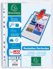 LOT DE 50 POCHETTES PERFORÉES LISSES EXACOMPTA - EXACOMPTA à 2,70 € dans le catalogue Auchan Supermarché