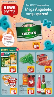 Aktueller REWE Prospekt "Dein Markt" Seite 1 von 32 Seiten für Wissen