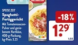 Spaghetti-Fertiggericht im ALDI SÜD Prospekt Spaghetti-Fertiggericht im aktuellen ALDI SÜD Prospekt für 1,29 €