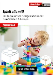 Aktueller MediaMarkt Saturn Prospekt mit Kostüm, "Themenwelt Spielt alle mit!", Seite 1