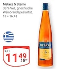 5 Sterne Angebote von Metaxa bei GLOBUS Hürth für 11,49 €