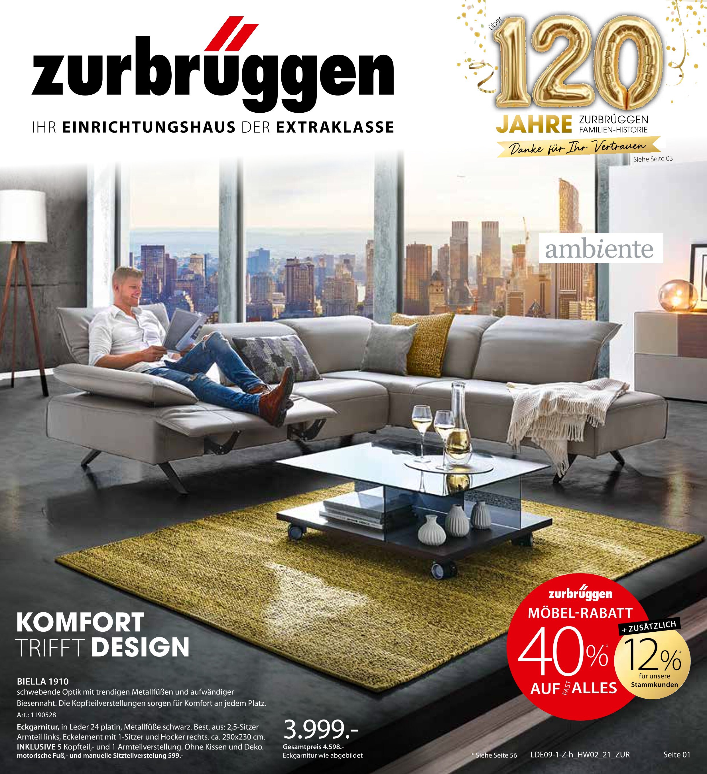 Zurbrüggen Prospekt für Bremerhaven mit 56 Seiten Zurbrüggen Prospekt für Bremerhaven: "Komfort trifft Design!", 56 Seiten, 04.10.2021 - 30.10.2021