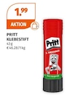 KLEBESTIFT im Angebot bei Müller in Ulm KLEBESTIFT Angebote von PRITT bei Müller Ulm für 1,99 €