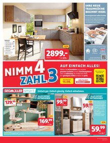 Badmöbel im Segmüller Prospekt "Zum Glück gibt’s Segmüller - Nimm 4 zahl 3" mit 24 Seiten (Leverkusen)