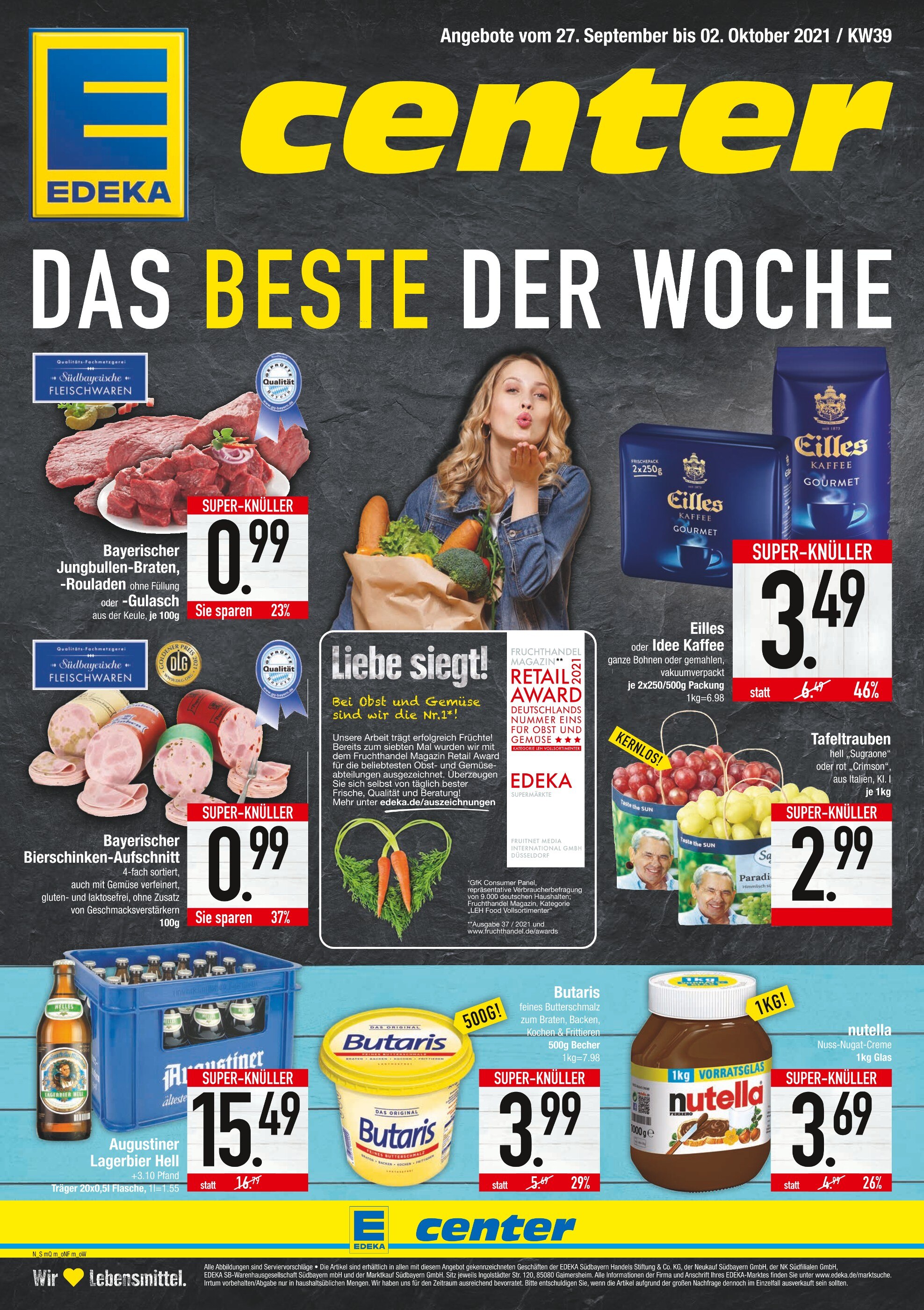 E center Prospekt für Gräfelfing mit 20 Seiten E center Prospekt für Gräfelfing: "DAS BESTE DER WOCHE", 20 Seiten, 27.09.2021 - 02.10.2021