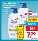 Anti-Schuppen Shampoo Angebote von Head & Shoulders bei Netto Marken-Discount Pforzheim für 7,99 €