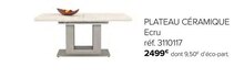 Plateau céramique - Gautier à Lille Plateau céramique en promo chez Gautier Lille à 2 499,00 €