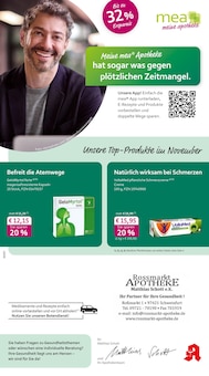 mea - meine apotheke Prospekt der Woche "Unsere November-Angebote" Seite 1, 01.11.2025 bis 30.11.2025 für Schweinfurt Aktueller mea - meine apotheke Prospekt "Unsere November-Angebote" Seite 1 von 4 Seiten für Schweinfurt