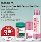 Deospray von Borotalco im aktuellen V-Markt Prospekt für 3,99 €
