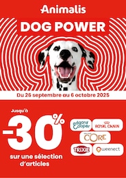 Catalogue Jardineries & Animaleries Animalis en cours à Lauret et alentours, DOG POWER, 1 page, 26/09/2025 - 06/10/2025