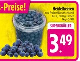 EDEKA - Heidelbeeren Angebot im Prospekt Heidelbeeren bei EDEKA im Prospekt "" für 3,49 €