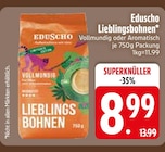 Lieblingsbohnen Vollmundig von Eduscho im aktuellen EDEKA Prospekt für 8,99 €