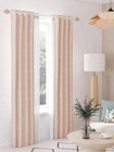 Promo Rideau tamisant à œillets effet gaze de coton rose nude H. 260 x l. 140 cm GoodHome Jalna à 23,90 € dans le catalogue Castorama à Paris