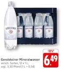 Sprudel im Angebot bei EDEKA in Schwäbisch Hall Sprudel Angebote von Gerolsteiner bei EDEKA Schwäbisch Hall für 6,49 €