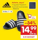 Adilette Aqua Angebote von Adidas bei Netto Marken-Discount Elmshorn für 14,99 €