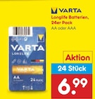 Netto Marken-Discount Stadtlohn - Longlife Batterien Angebot im Prospekt Longlife Batterien bei Netto Marken-Discount im Stadtlohn Prospekt für 6,99 €