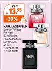 Aktuelles Eau de Toilette for Men oder Eau de Parfum for Women Angebot bei Müller in Kassel ab 13,95 €