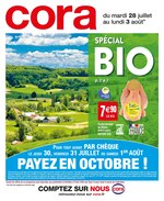 Catalogue Cora à Malakoff, avec 28 pages Prospectus Cora à Malakoff, "Spécial BIO", 28 pages, 28/07/2020 - 03/08/2020