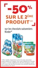 -50% sur le 2ème produit sur les chocolats saisonniers KINDER - KINDER en promo chez Netto Aubervilliers