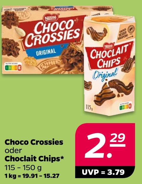 Choco Crossies oder Choclait Chips