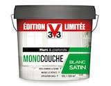 Peinture monocouche blanc satin 10L - V33 - Brico Dépôt à Meyzieu Peinture monocouche blanc satin 10L - V33 en promo chez Brico Dépôt Meyzieu à 69,90 €