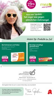 Aktueller mea - meine apotheke Prospekt "Unsere Juli-Angebote" Seite 1 von 4 Seiten für Leipzig