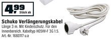 Schuko Verlängerungskabel bei OBI in Darmstadt Schuko Verlängerungskabel im Angebot bei OBI Darmstadt für 4,99 €