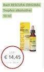 LINDA Tübingen - RESCURA ORIGINAL Tropfen alkoholfrei Angebot im Prospekt RESCURA ORIGINAL Tropfen alkoholfrei bei LINDA im Tübingen Prospekt für 14,45 €