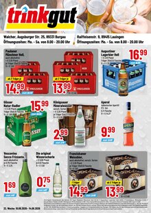 Aktueller Trinkgut Prospekt (Gundremmingen, 4 Seiten zum blättern Trinkgut Prospekt Aktuelle Angebote mit 4 Seiten