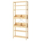 Regal mit Kästen mit Trennsteg/Kiefer im IKEA Prospekt Regal mit Kästen mit Trennsteg/Kiefer von IVAR im aktuellen IKEA Prospekt für 120,99 €