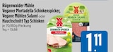 Veganer Mortadella Schinkenspicker im EDEKA Prospekt Veganer Mortadella Schinkenspicker von Rügenwalder Mühle im aktuellen EDEKA Prospekt für 1,11 €