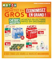 Catalogue Supermarchés Match à Deûlémont cette semaine, valable du 14/10/2025 au 26/10/2025 Prospectus Supermarchés Match à Deûlémont, "ACHETEZ EN GROS ÉCONOMISEZ EN GRAND !", 4 pages de promos valables du 14/10/2025 au 26/10/2025