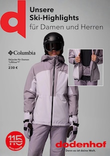 dodenhof Prospekt Unsere Ski-Highlights für Damen und Herren mit  Seiten in Achim und Umgebung