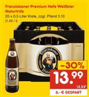 Aktuelle Bier Angebote bei Netto Marken-Discount in Kerpen (Kolpingstadt) Aktuelles Premium Hefe Weißbier Naturtrüb Angebot bei Netto Marken-Discount in Kerpen (Kolpingstadt) ab 13,99 €