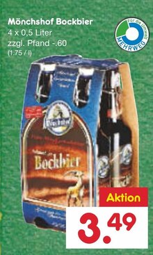 Bockbier bei Netto Marken-Discount in Baden-Baden Bockbier im Angebot bei Netto Marken-Discount Baden-Baden für 3,49 €